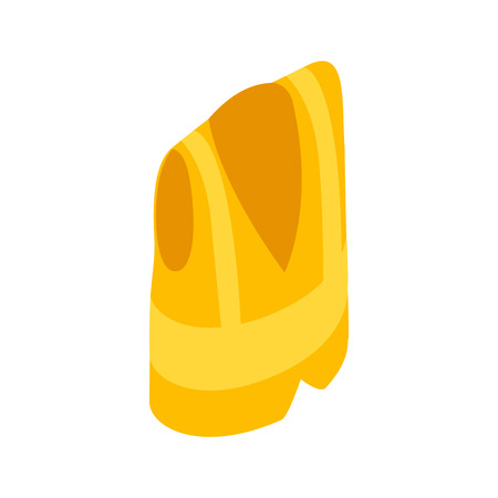 Yellow vest icon in isometric 3d style on a white backgroundのイラスト素材