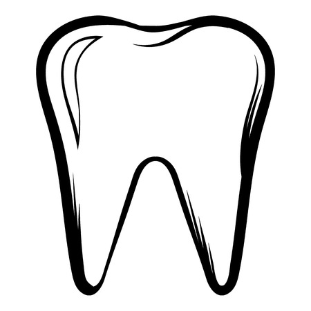 Tooth icon cartoonのイラスト素材