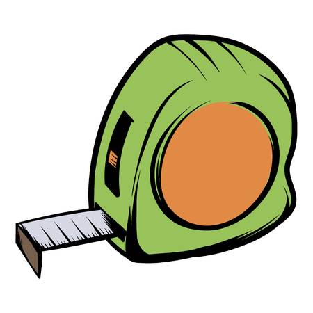 Tape measure icon cartoonのイラスト素材