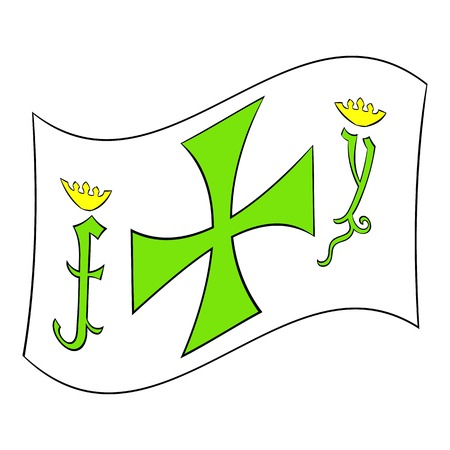 Columbus day symbol icon, icon cartoonのイラスト素材