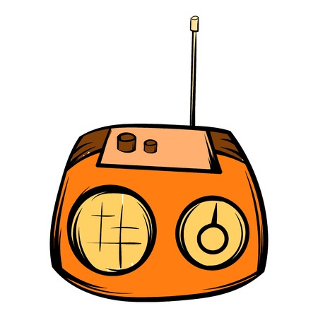 Boom box icon cartoonのイラスト素材