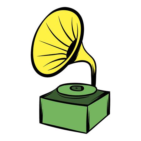 Gramophone icon cartoonのイラスト素材