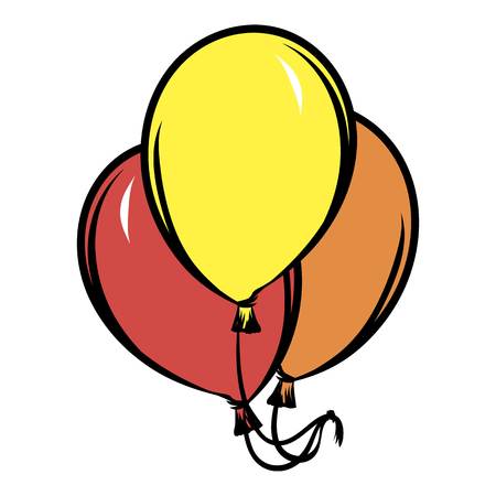 Balloons icon cartoonのイラスト素材