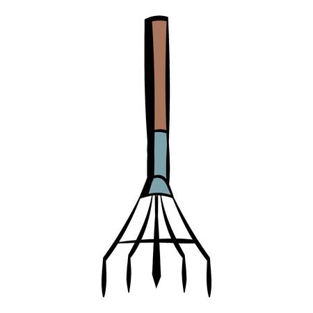 Pitchfork icon cartoonのイラスト素材