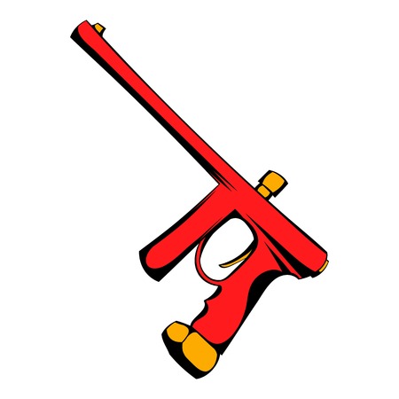 Paintball gun icon cartoonのイラスト素材