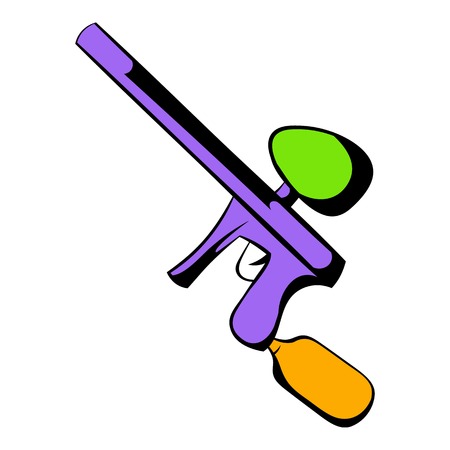 Paintball gun icon cartoonのイラスト素材
