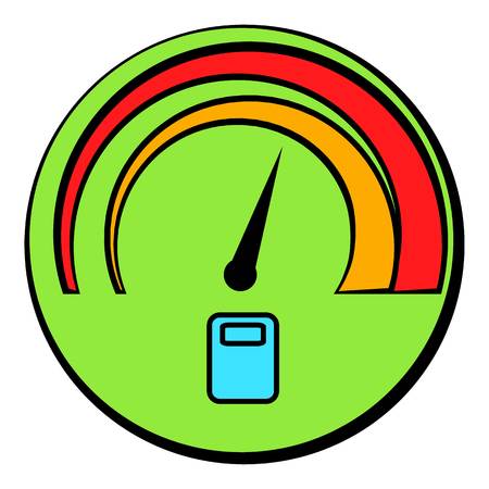 Car fuel gauge icon cartoonのイラスト素材