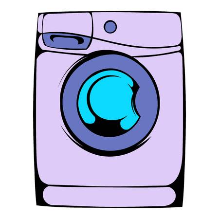 Washing machine icon cartoonのイラスト素材