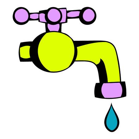 Water faucet icon cartoonのイラスト素材