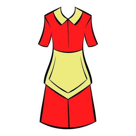 Housewife dress icon, icon cartoonのイラスト素材