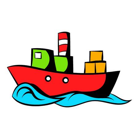 Dry cargo icon cartoonのイラスト素材