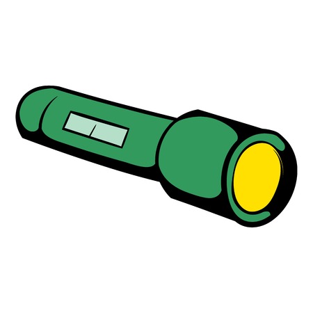 Flashlight icon, icon cartoonのイラスト素材