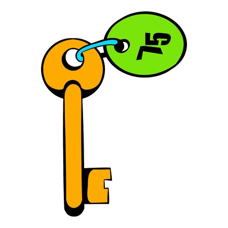 Key room icon cartoonのイラスト素材