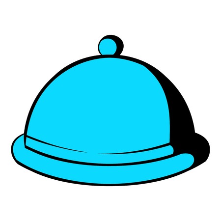 Closed dish icon cartoonのイラスト素材
