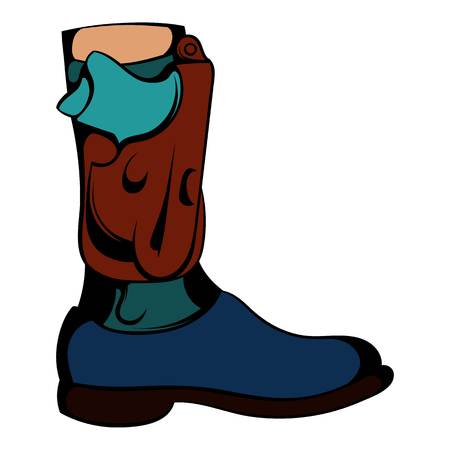 Boot icon cartoonのイラスト素材