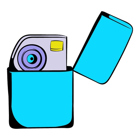 Petrol lighter icon cartoonのイラスト素材