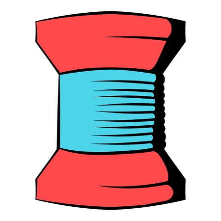 Spool of thread icon, icon cartoonのイラスト素材