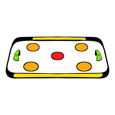 Ice hockey rink icon, icon cartoonのイラスト素材