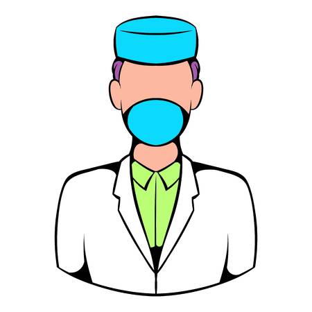 Doctor icon, icon cartoonのイラスト素材