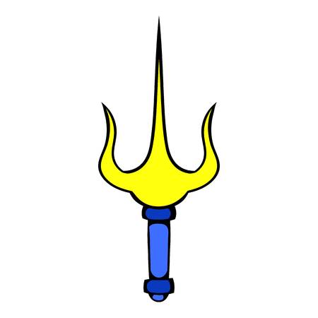 Trident icon, icon cartoonのイラスト素材