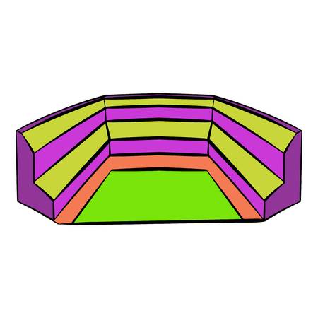 Football soccer stadium icon, icon cartoonのイラスト素材