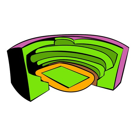 Football soccer stadium icon, icon cartoonのイラスト素材
