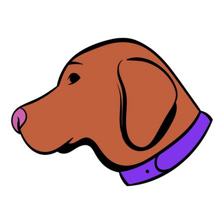 Hunting dog icon, icon cartoonのイラスト素材