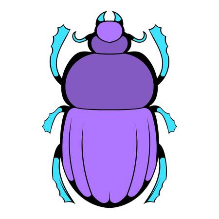 Scarab icon cartoonのイラスト素材