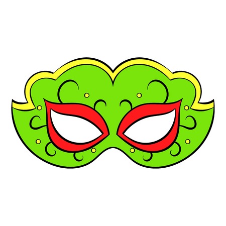Carnival mask icon cartoonのイラスト素材
