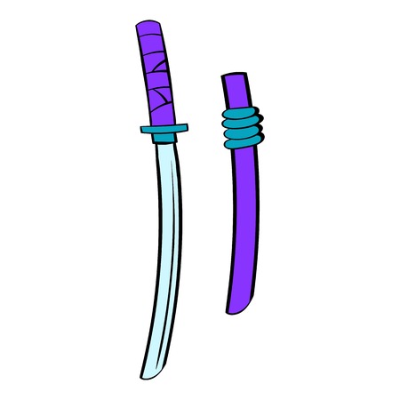 Katana icon cartoonのイラスト素材