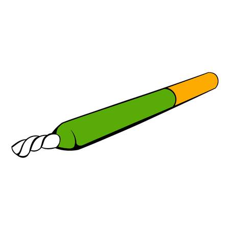 Marijuana joint icon cartoonのイラスト素材