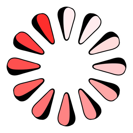 Loading process circular icon cartoonのイラスト素材