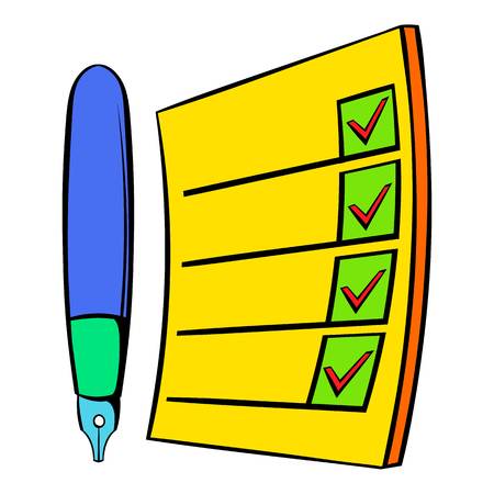 To do list icon cartoonのイラスト素材