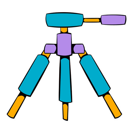Tripod icon cartoonのイラスト素材
