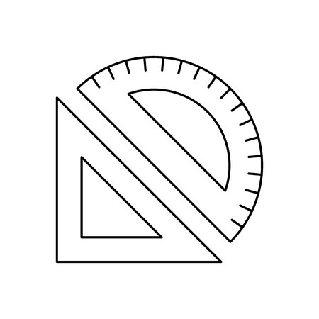 Measuring instruments line iconの写真素材