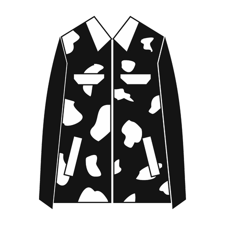 Camouflage jacket simple icon. Military jacket isolated on white backgroundの写真素材