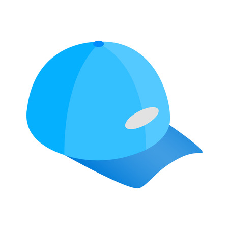 Blue baseball hat isometric 3d iconの写真素材