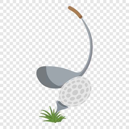 Golf club and a ball illustrationの写真素材