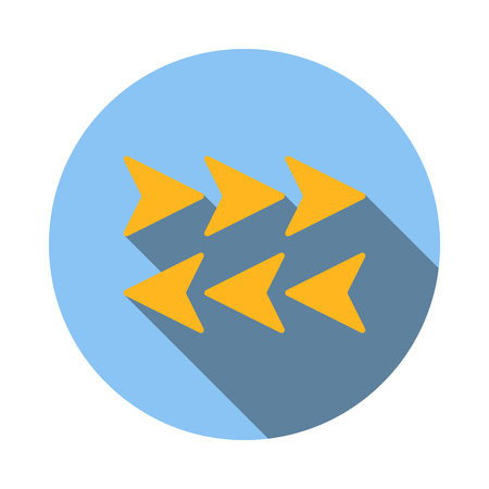 Arrows to left and right icon, flat styleの写真素材