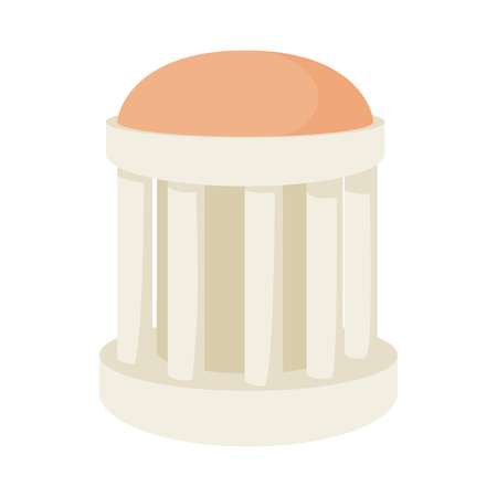 Temple building icon, cartoon styleの写真素材