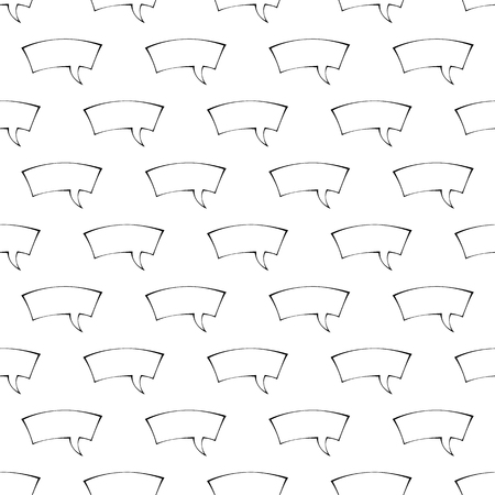 Speech bubble pattern seamless black for any designの写真素材