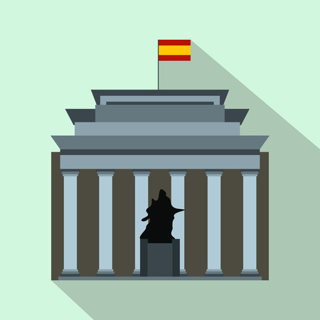 Museo del Prado with Velazquez statueの写真素材