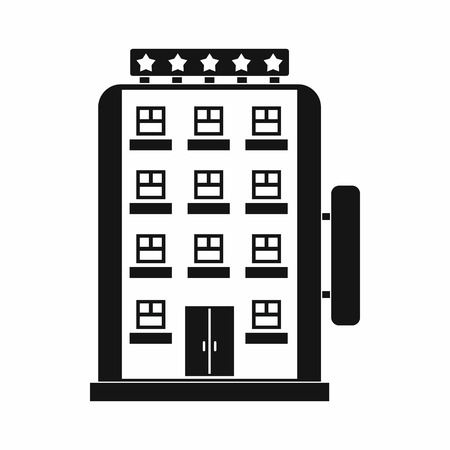 Hotel building icon, simple styleの写真素材