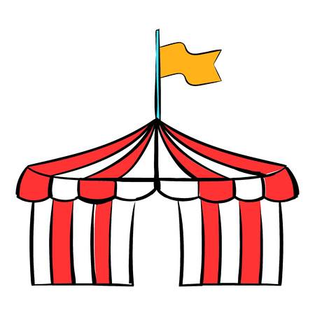 Circus tent icon cartoonの写真素材