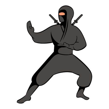 Ninja icon, icon cartoonの写真素材