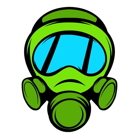 Gas mask icon, icon cartoonの写真素材