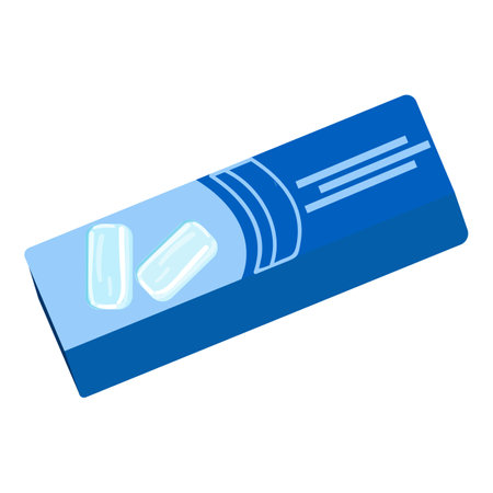 Gum pack icon cartoon vector. Bubble mint. Stick packageのイラスト素材