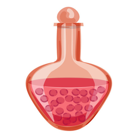 Perfume bottle icon cartoon vector. Cosmetic water. Fragrance cologneのイラスト素材