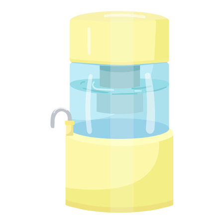 Water filter icon cartoon vector. System purification. Home equipmentのイラスト素材