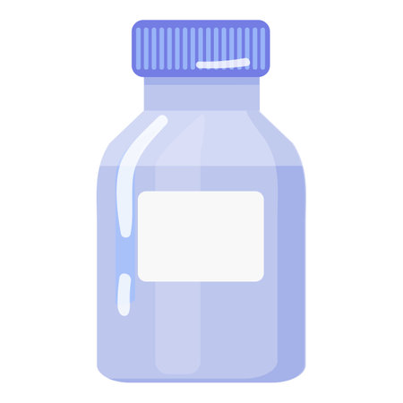 Medicine liquid icon cartoon vector. Flu sick. Virus coldのイラスト素材